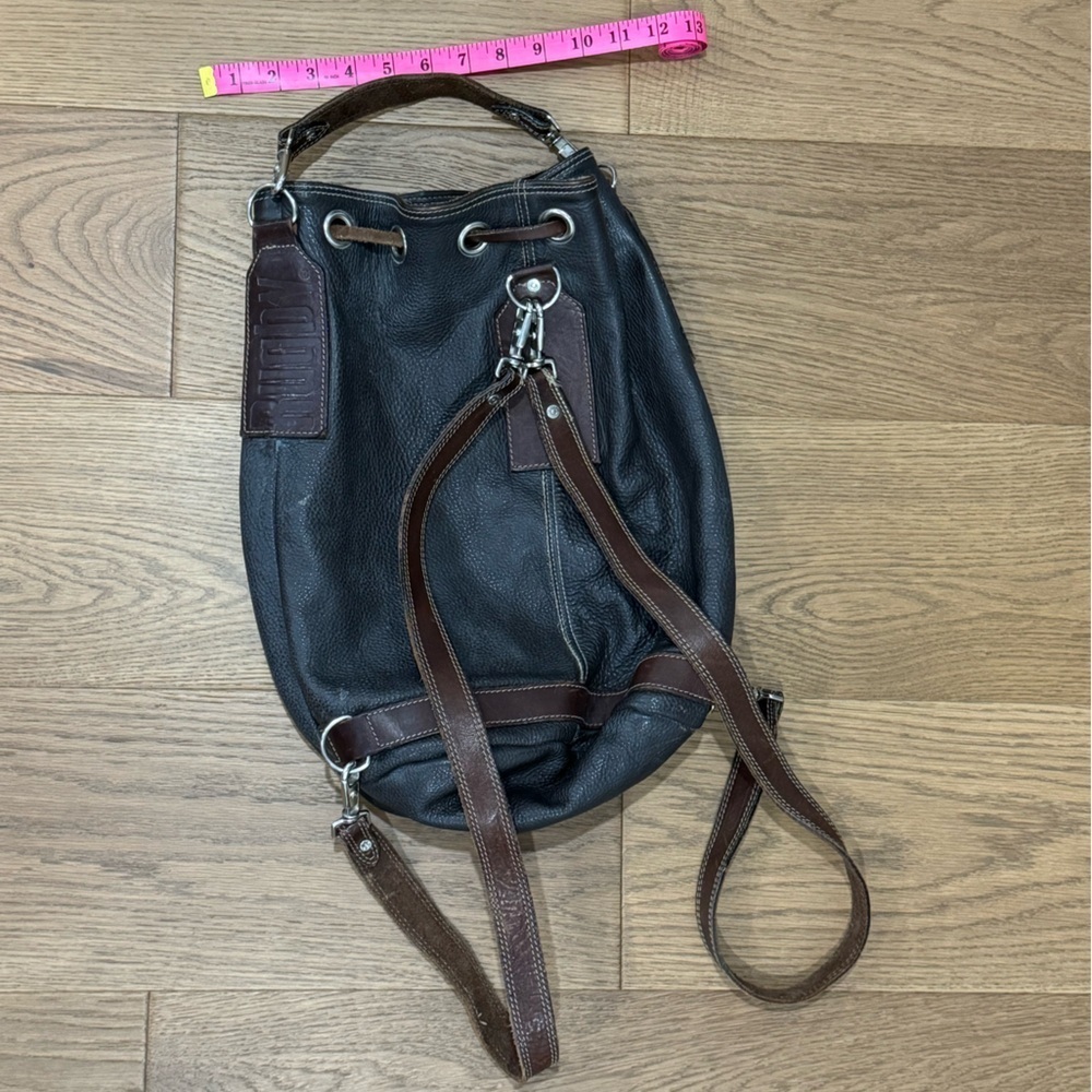 VINTAGE  Rugby North America (M5801) Backpack - Brown Leather - EUC‎ - Picture 8 of 11
